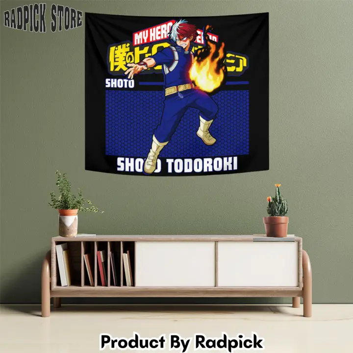 Shoto todoroki tapestry custom anime wall decor  rp5945209